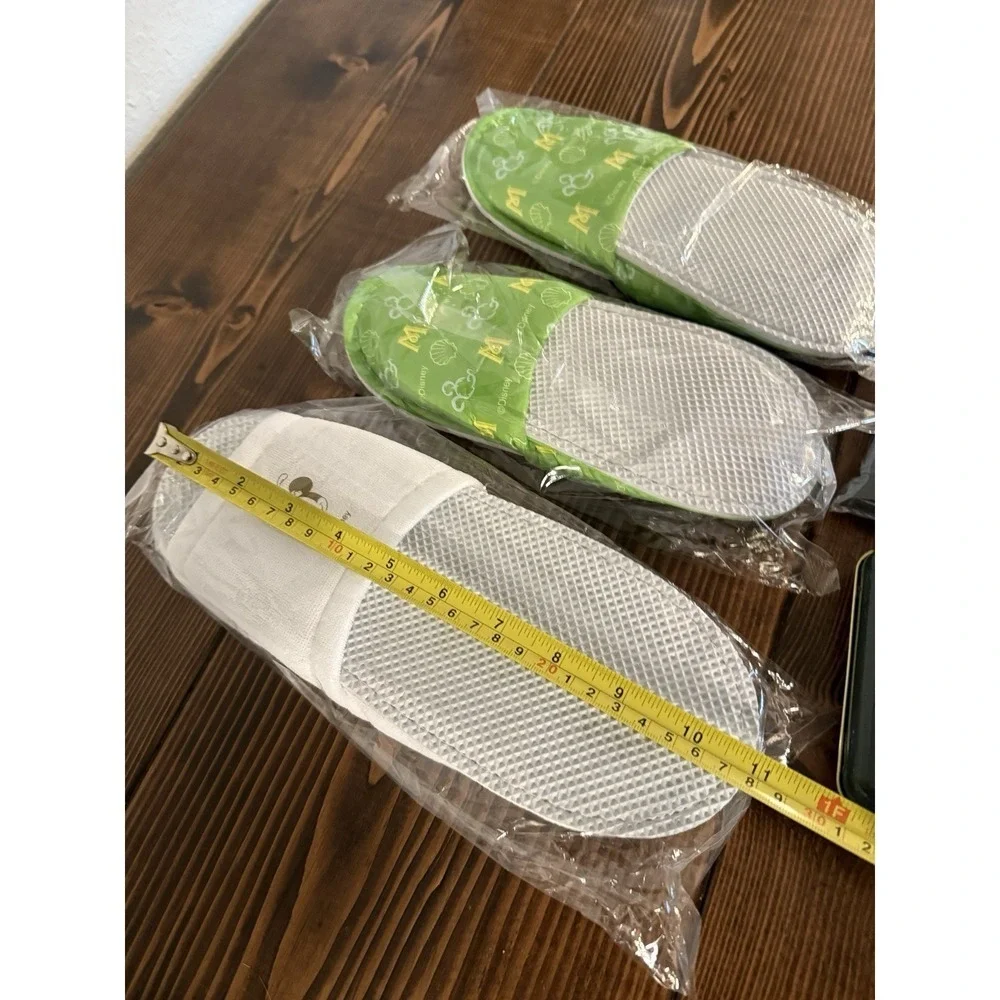 Tokyo‎ Disneyland Miracosta Amenities Set Children's Adult Slippers, Tin, Bag